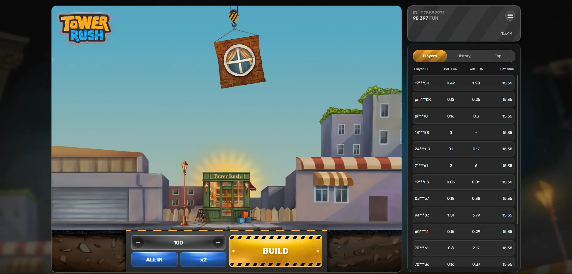لعبة tower rush 1xbet &ndash; لعبة البرج والبناء من Galaxsys